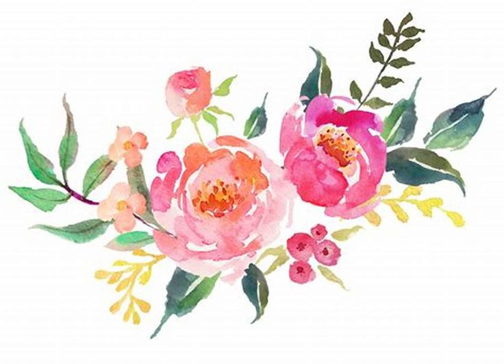 Акварельные цветы