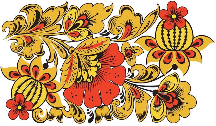 Русские народные росписи Хохломская