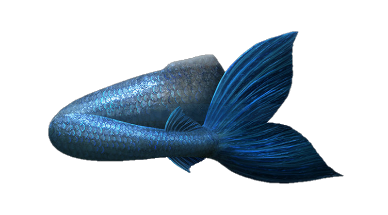 Русалка с красным хвостом