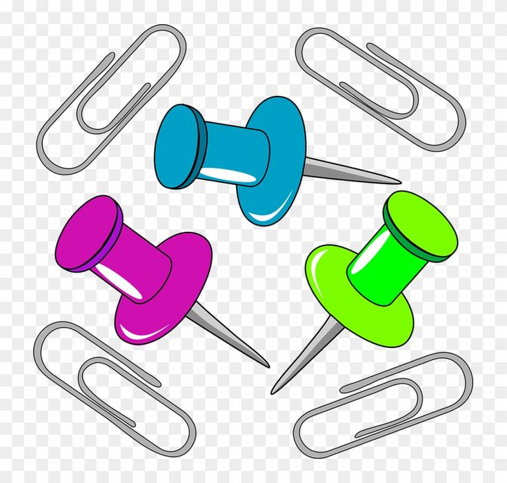 Скрепка без фона