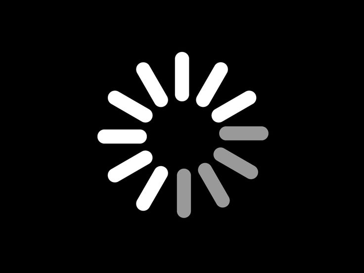 Loading на черном фоне