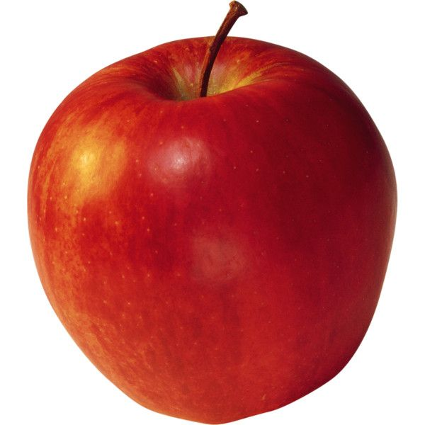 Яблоко на прозрачном фоне