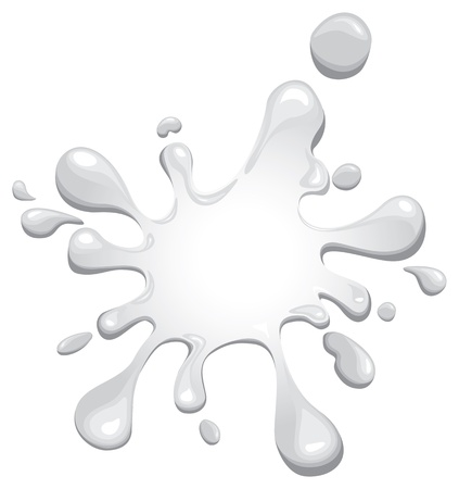 Для детей Клякса белого цвета