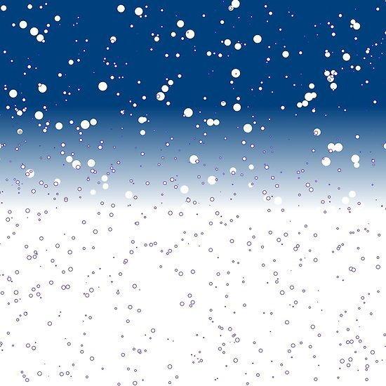 Снежинки падают