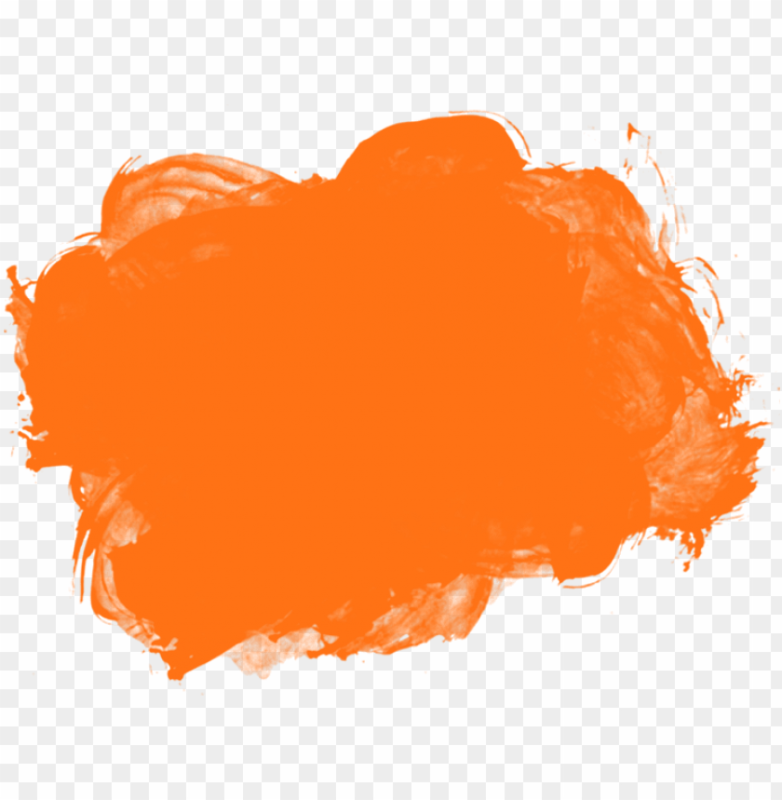 Мазок кисти оранжевый