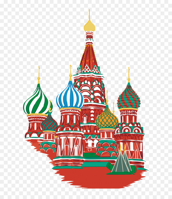 Храм Василия Блаженного иллюстрация