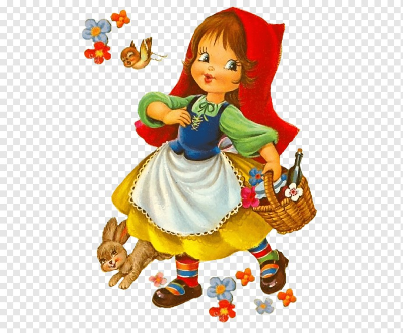 Сказочные герои на белом фоне