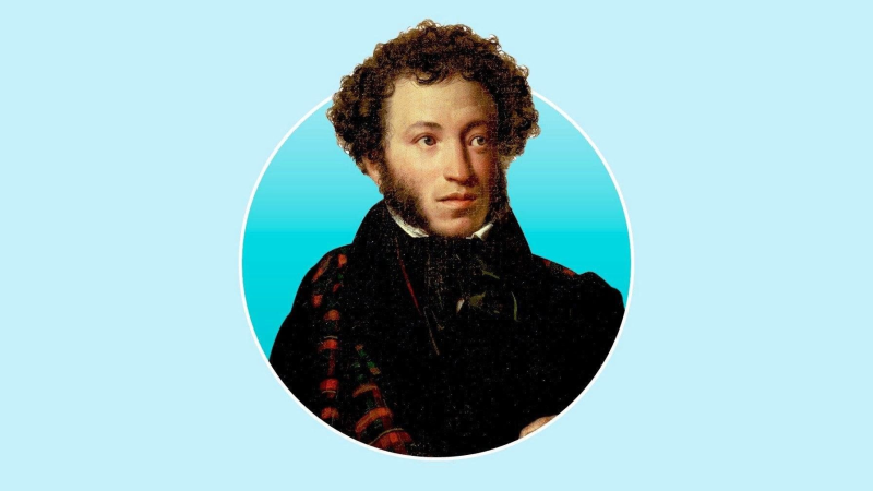 Александр Сергеевич Пушкин портрет для детей