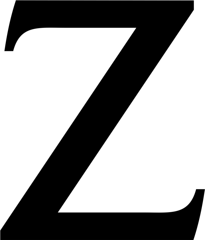 Красивая буква z