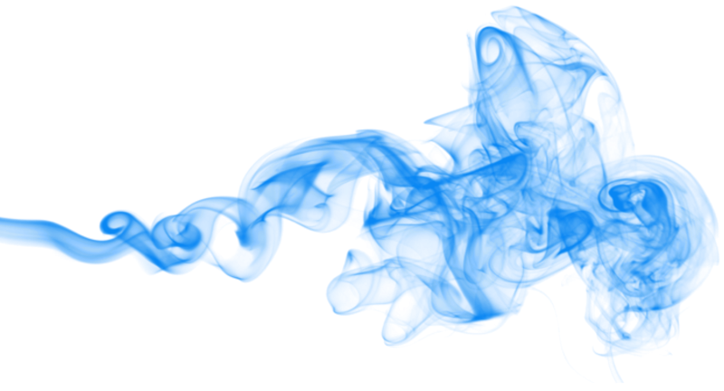 Синяя дымка на прозрачном фоне