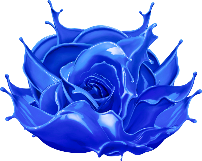 Синие цветы для фотошопа