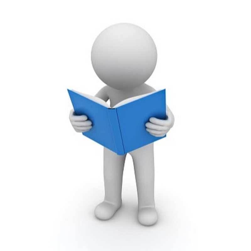 Белый человечек с книжкой