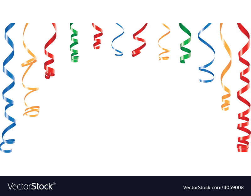 Клипарт серпантин на прозрачном фоне