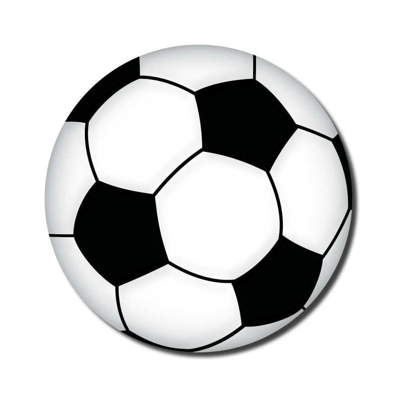 Футбольный мяч на белом фоне