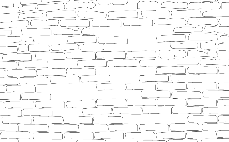 Кирпичная стена мультяшная