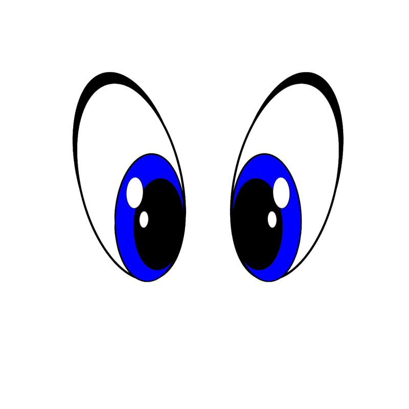 Глаза на прозрачном фоне