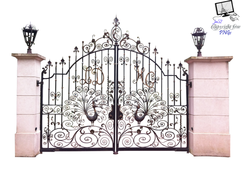 Ворота с орнаментом