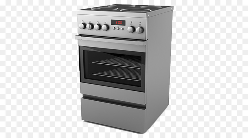 Газовая плита на белом фоне