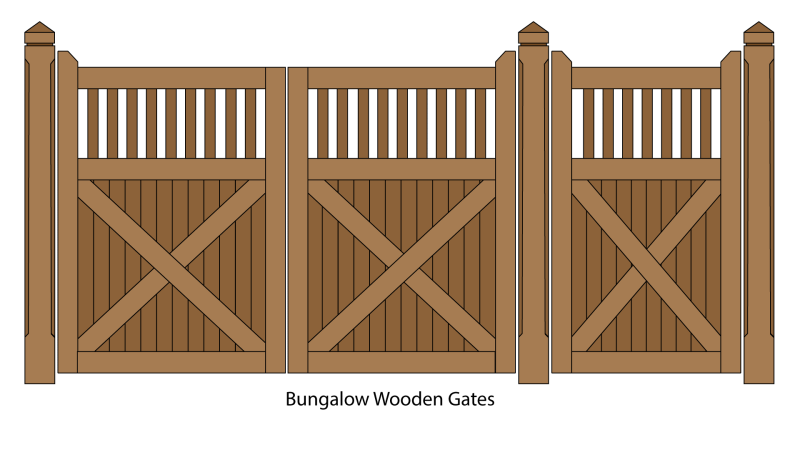 Деревянная калитка для забора