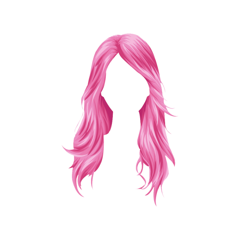 Розовый парик для фотошопа