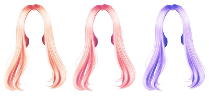 Волосы для гачи без фона