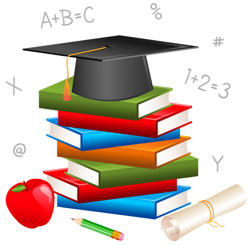 Школьный клипарт на прозрачном фоне