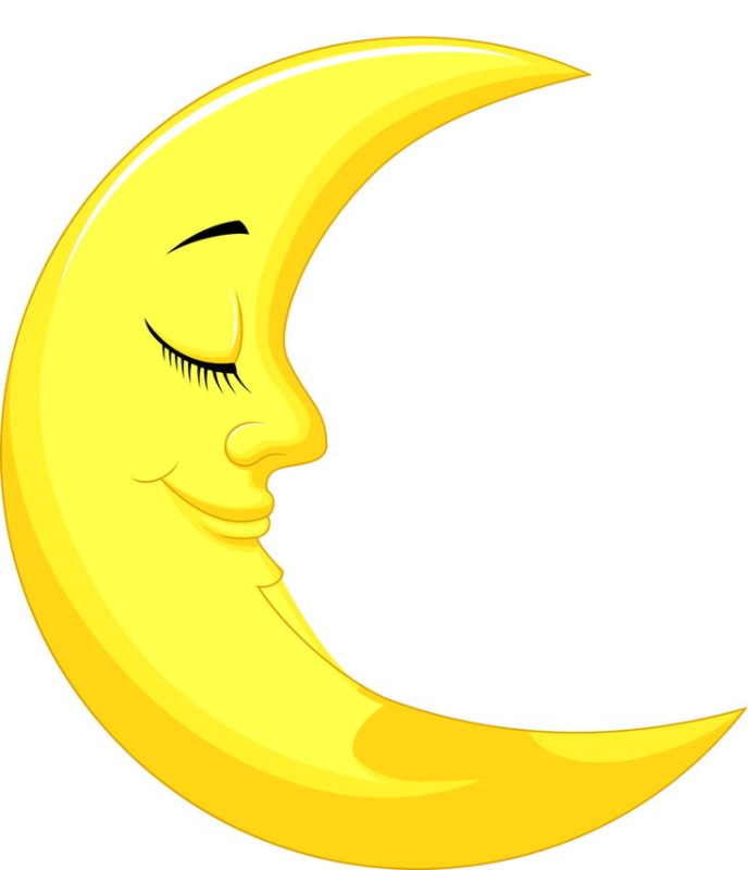 Месяц желтый
