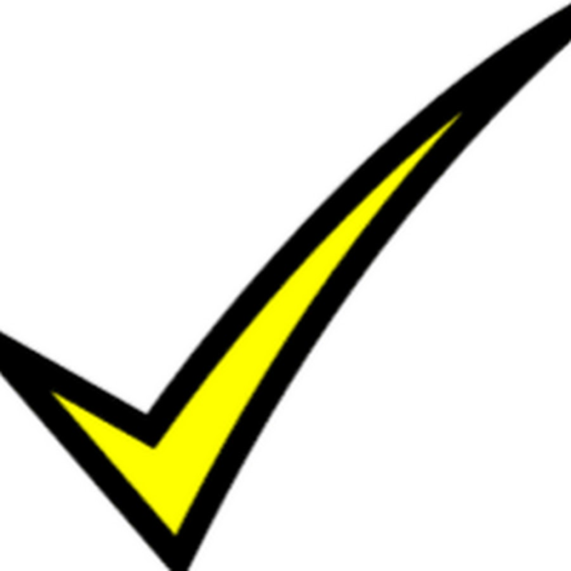 Желтая галочка иконка