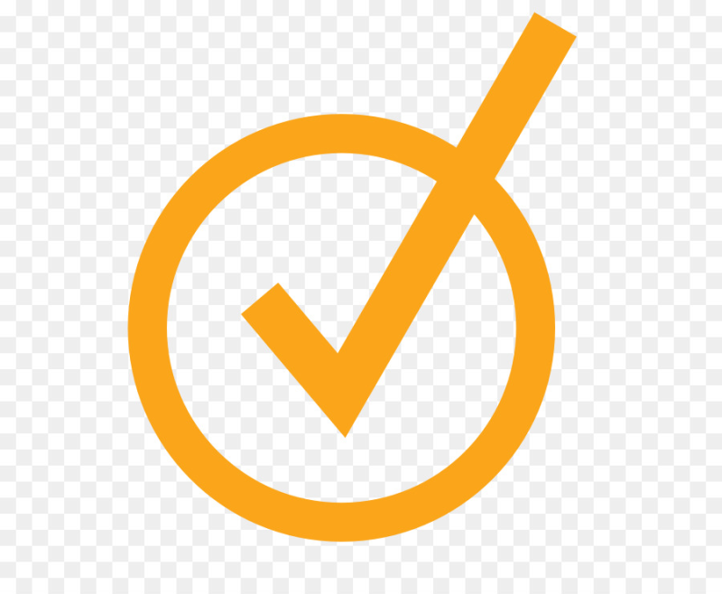 Оранжевая галочка