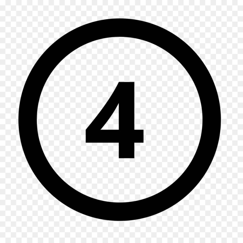 Значки цифры в кружках