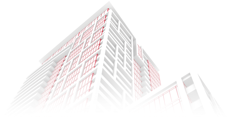 Архитектура на белом фоне
