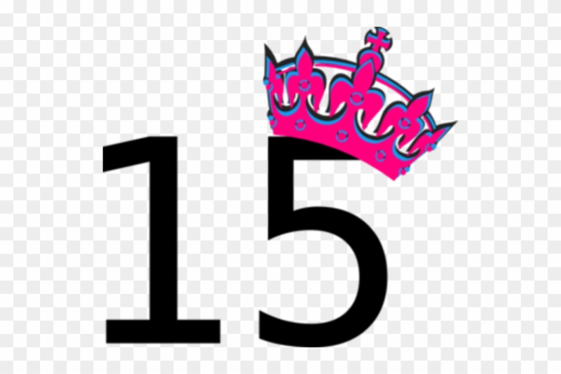 Красивая цифра 15 для оформления