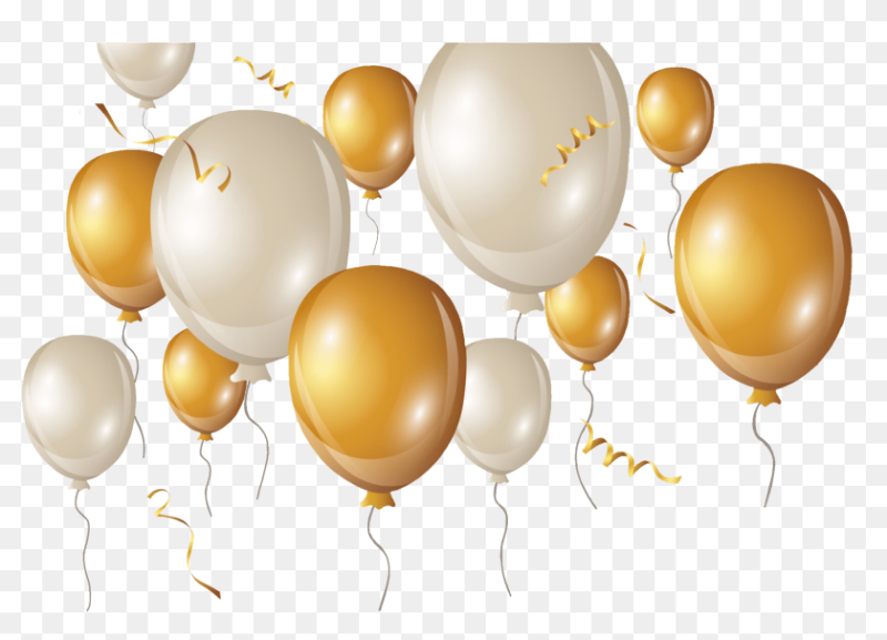 Воздушные шары на белом фоне