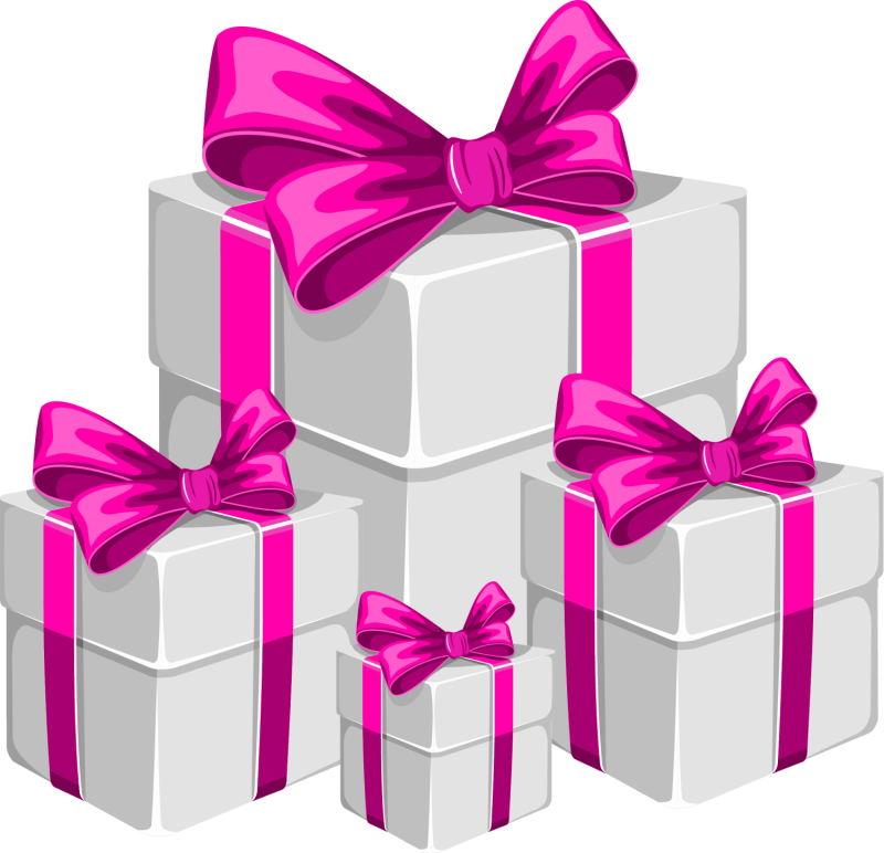 Подарочная коробка с бантом