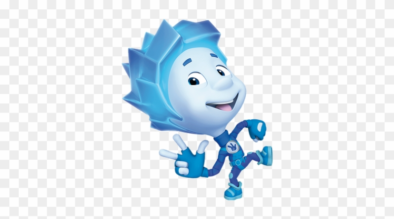 Фиксики Нолик на белом фоне