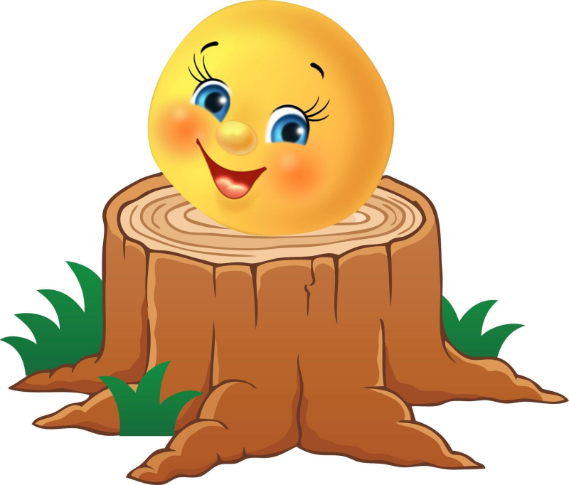 Колобок на пеньке