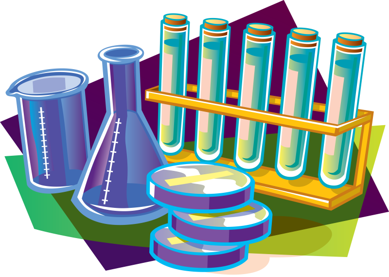 Пробирки на прозрачном фоне