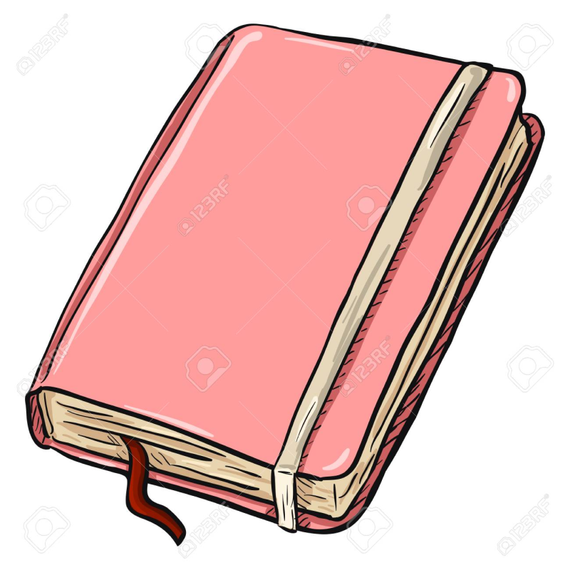 Ежедневник на прозрачном фоне