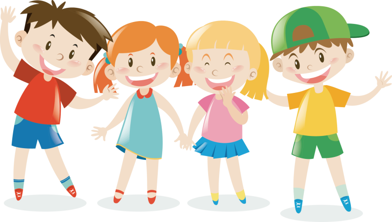 Дети на прозрачном фоне