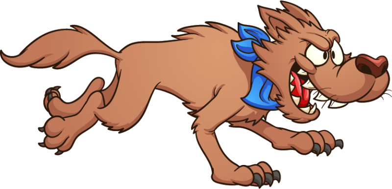 Злая собака мультяшная