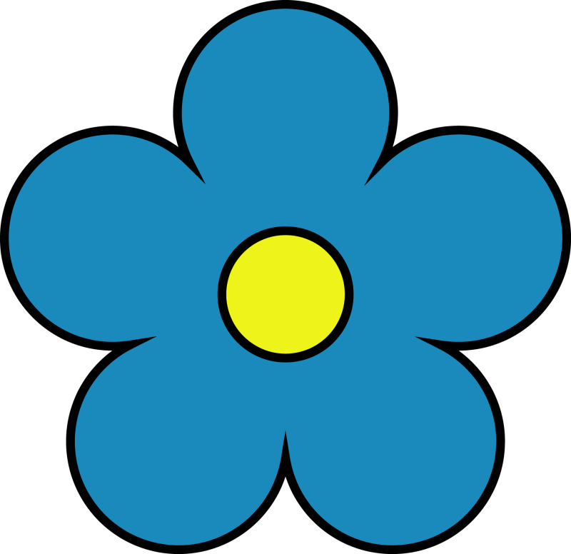 Цветочки мультяшки