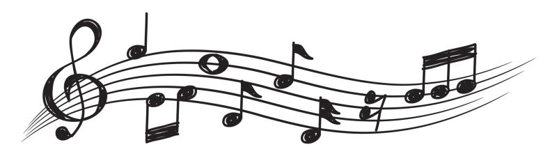 Нотные линии рисунок