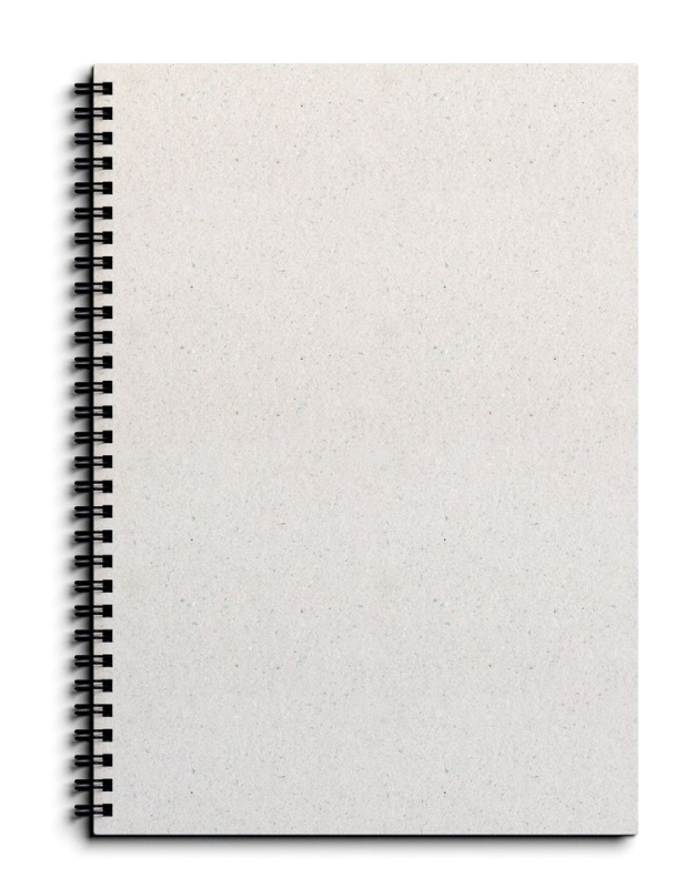 Блокнот на прозрачном фоне