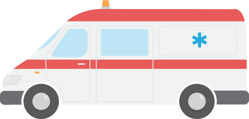 Скорая на прозрачном фоне
