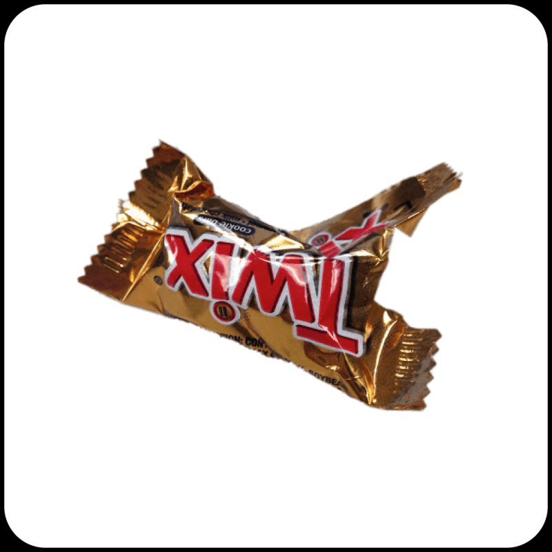 Фантики от конфет на прозрачном фоне