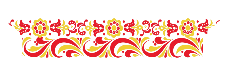 Русский орнамент на прозрачном фоне