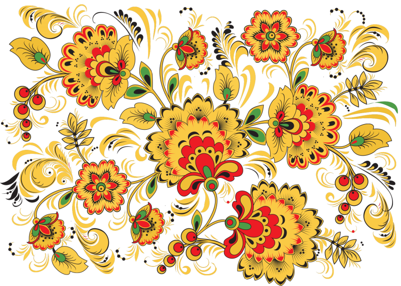 Русские народные росписи Хохломская