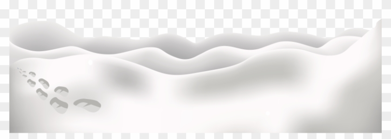 Сугробы снега на прозрачном фоне