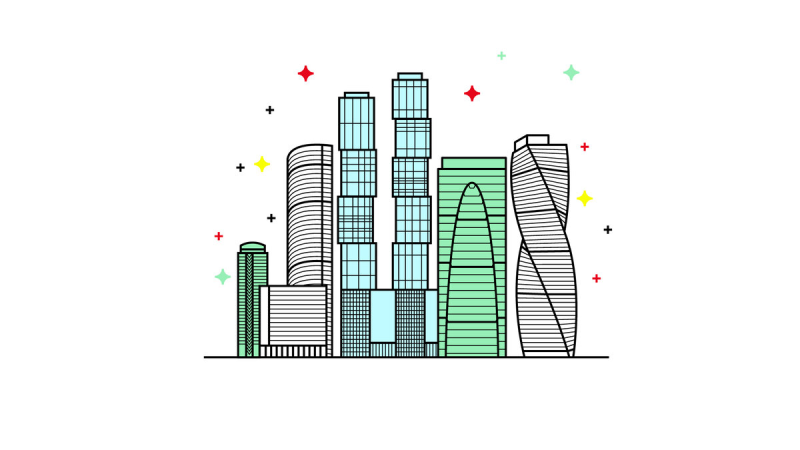 Небоскребы эскиз