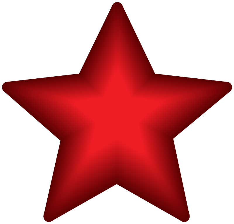 Красные звездочки на прозрачном фоне